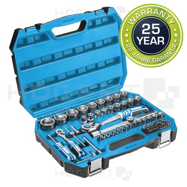 UNIOR Set alata 89-dijelni 1/4", 1/2", 72T, CrV čelik